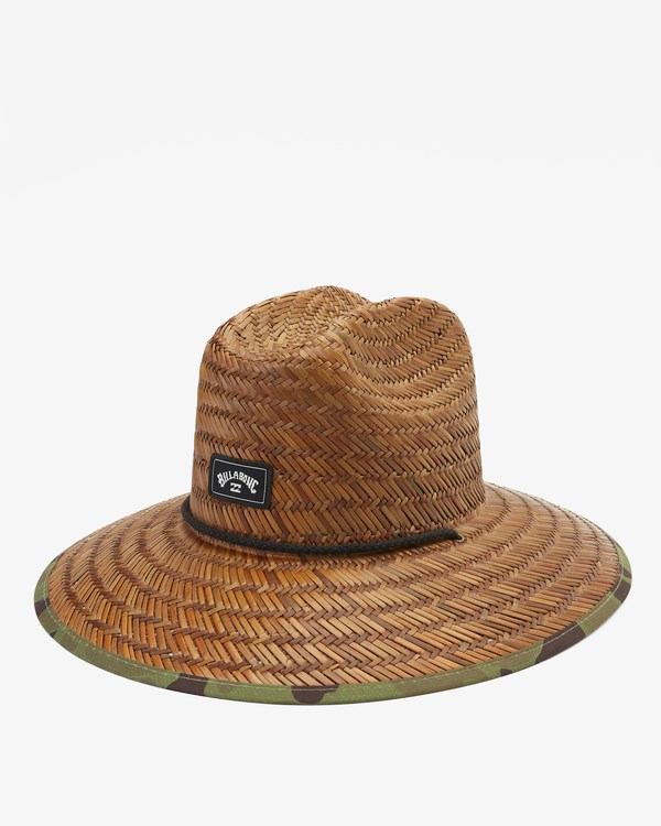 Billabong Tides Print Straw Lifeguard Hat Maskáčové | TWFMUD-315