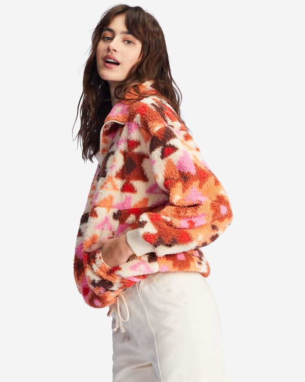 Billabong Time Off Half-Zip Fleece Pullover Canyon Sunset | BHZLYA-067