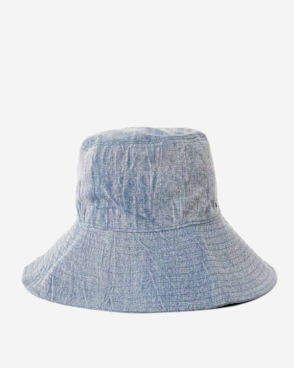 Billabong Time To Shine Bucket Hat Washed Denim | LYBXJN-179