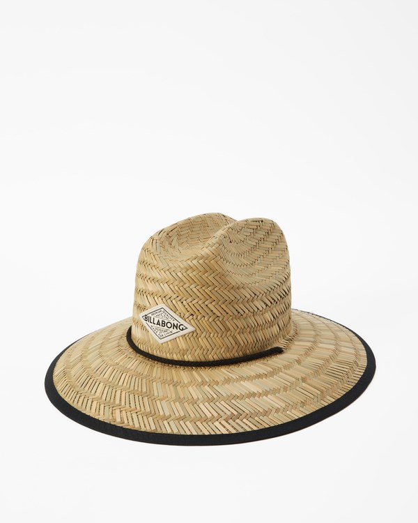 Billabong Tipton Straw Lifeguard Hat Černé | JRAPYQ-765