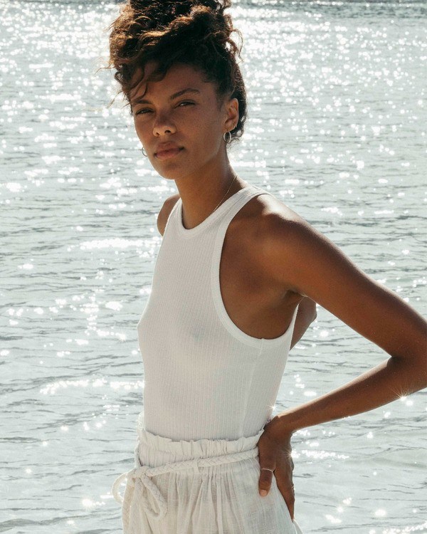 Billabong Tomboy Tank Top Salt Crystal | OEHMSC-834