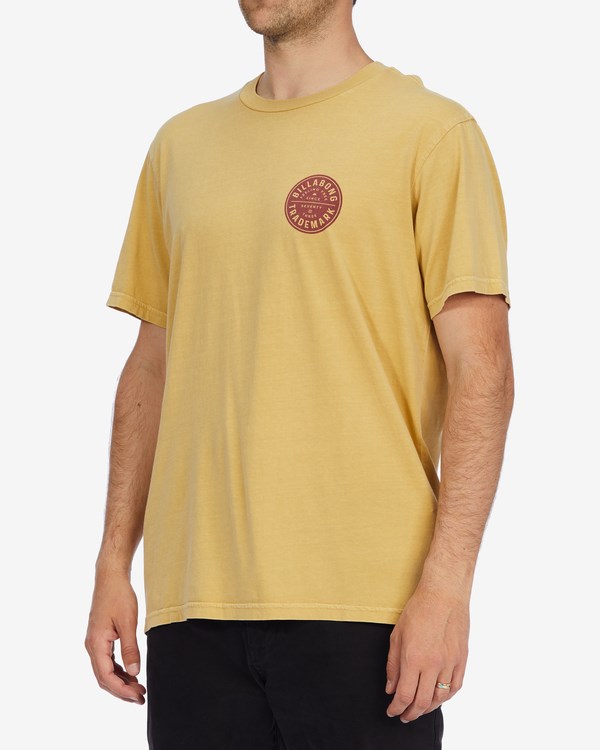 Billabong Trademark Wave Washed Krátké Sleeve T-Shirt Straw | NGMZRE-017