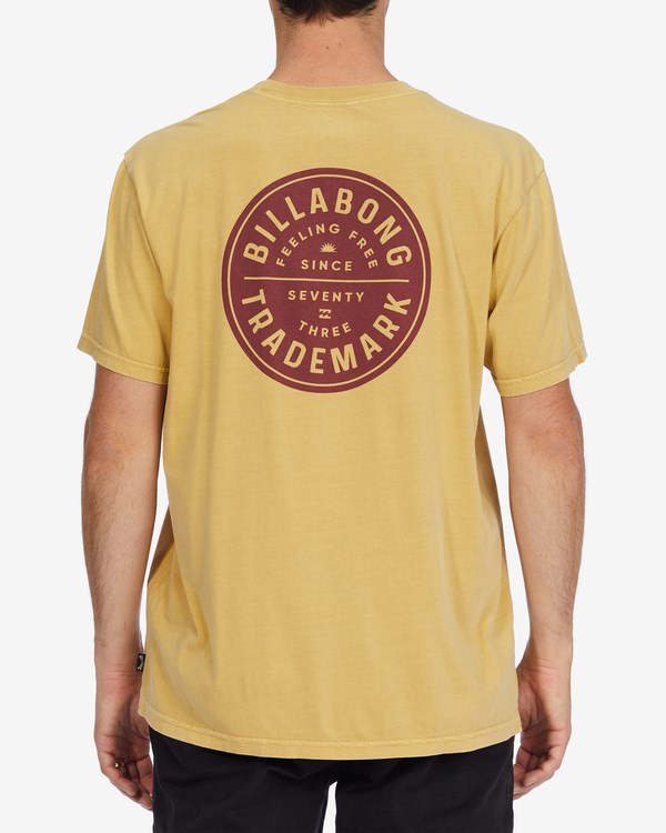 Billabong Trademark Wave Washed Krátké Sleeve T-Shirt Straw | NGMZRE-017