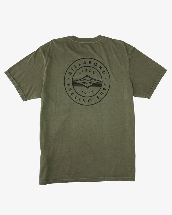 Billabong Trademark Wave Washed Krátké Sleeve T-Shirt Cypress | UWNDEF-085