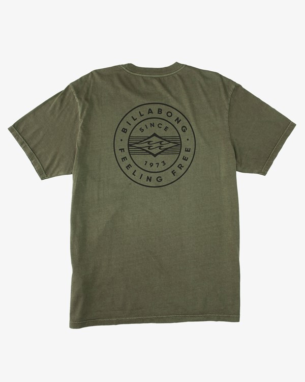 Billabong Trademark Wave Washed Krátké Sleeve T-Shirt Cypress | UWNDEF-085