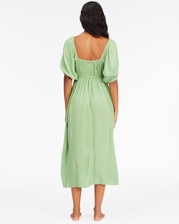 Billabong True Romance Midi Šaty Tea Tree | YPETSK-271