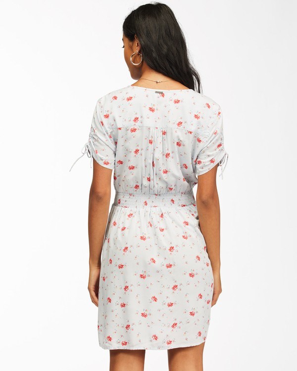 Billabong Twirl Twist V-Neck Mini Šaty Blankyt | GJXFBL-394