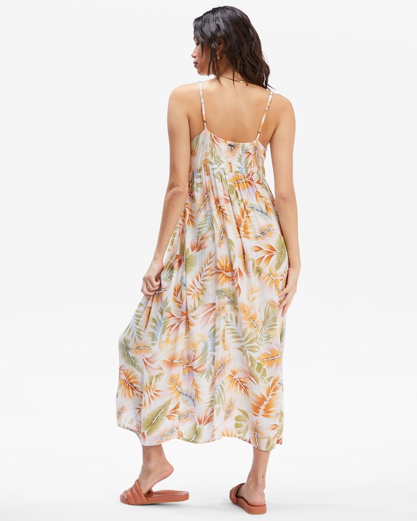 Billabong Twist It Šaty White/Multi | JHFUZN-071