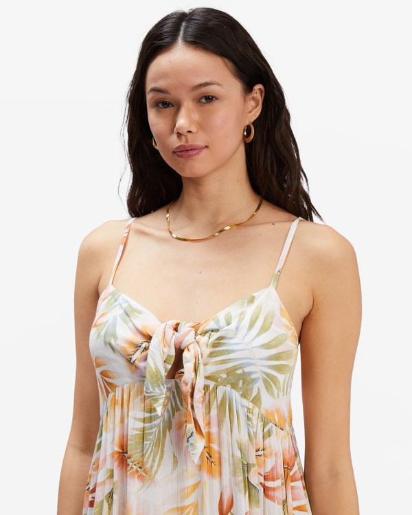 Billabong Twist It Šaty White/Multi | JHFUZN-071
