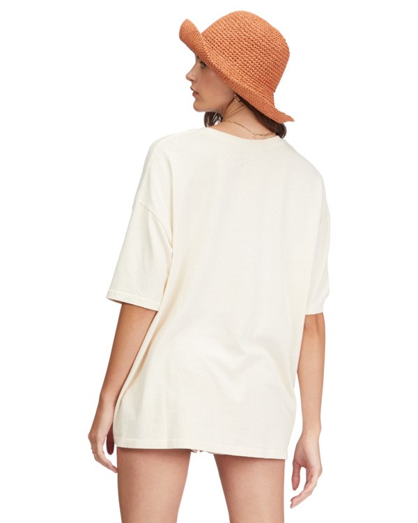 Billabong Under The Sun Boyfriend T-Shirt Bílé | LEIKAD-506