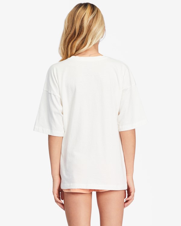 Billabong Under The Sun Grafická Boyfriend T-Shirt Salt Crystal | ZTWCVM-318