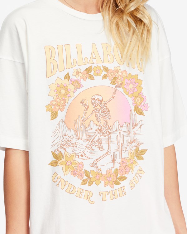 Billabong Under The Sun Grafická Boyfriend T-Shirt Salt Crystal | ZTWCVM-318