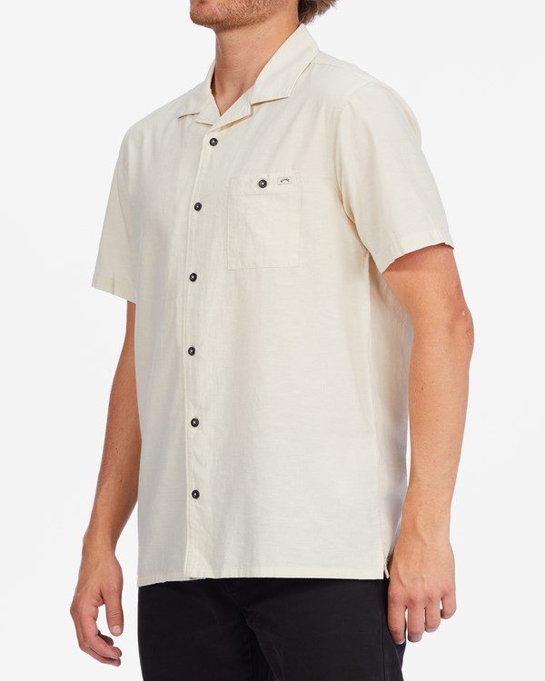 Billabong Vacay All Day Krátké Sleeve Shirt Natural | JYVKBG-357