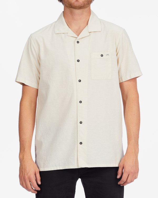 Billabong Vacay All Day Krátké Sleeve Shirt Natural | JYVKBG-357