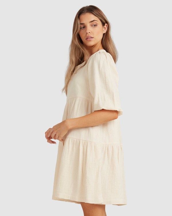 Billabong Valentine Tiered Mini Šaty Salt Crystal | GFOIRZ-746