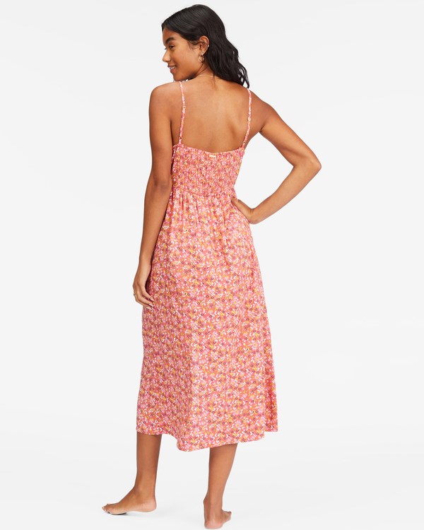 Billabong Venice Babe Midi Slip Šaty Koralove | ILBAQE-516