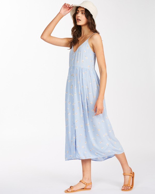 Billabong Venice Babe Midi Slip Šaty Rain Drop | SCKBRL-643