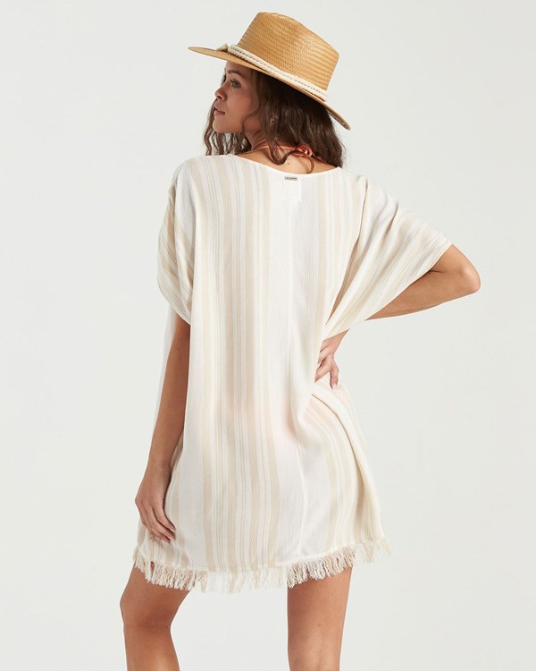 Billabong Walk Away Tunic Top Salt Crystal | KQIFMX-619