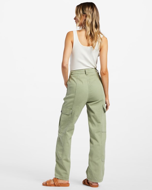 Billabong Wall To Wall Denim Cargo Pants Army | LJKTNS-098