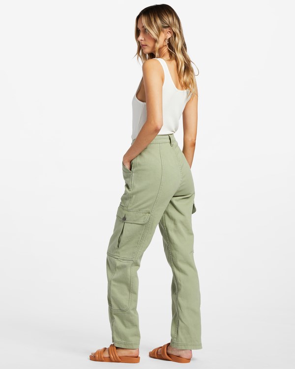 Billabong Wall To Wall Denim Cargo Pants Army | LJKTNS-098