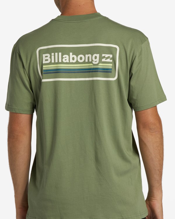 Billabong Walled Krátké Sleeve T-Shirt Sage | VWKDBF-179