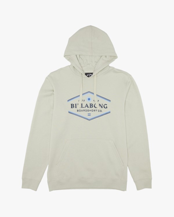Billabong Walled Pullover Hoodie Cloud | UVJZNP-218