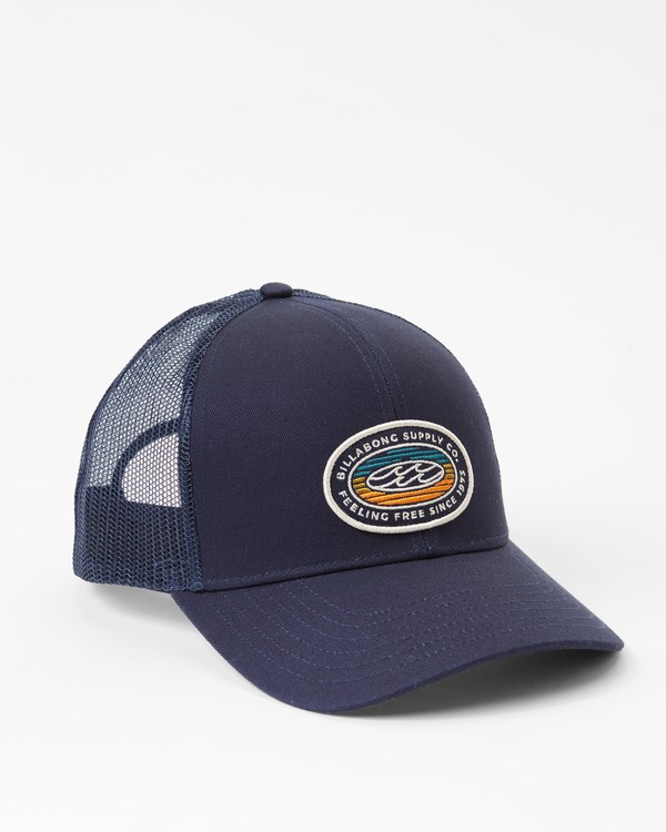 Billabong Walled Trucker Hat Tmavě Blankyt | KUAXWC-038