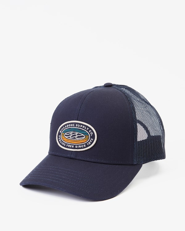 Billabong Walled Trucker Hat Tmavě Blankyt | KUAXWC-038