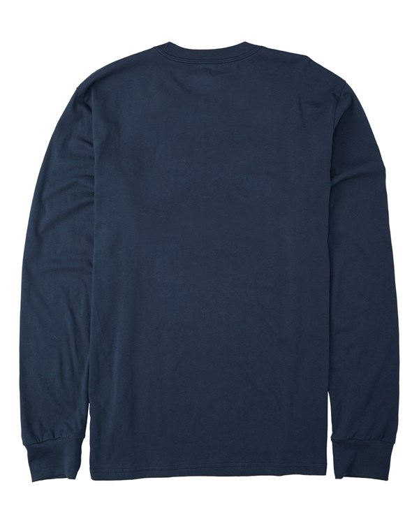 Billabong Wave Flag Long Sleeve T-Shirt Tmavě Blankyt | QGZNIH-842