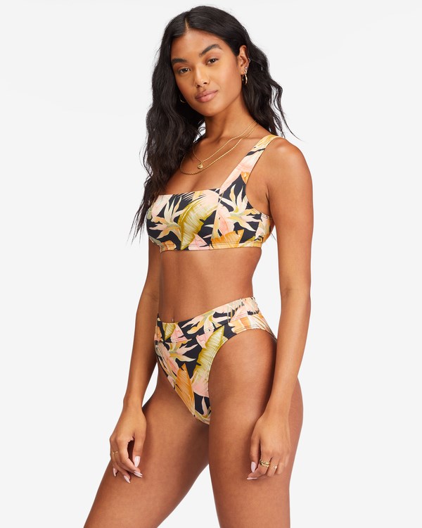 Billabong Wave Tribe Square Bralette Bikiny Top Jungle Night | EVRGUJ-418
