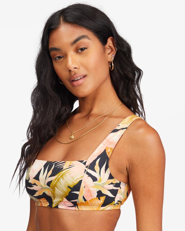 Billabong Wave Tribe Square Bralette Bikiny Top Jungle Night | EVRGUJ-418