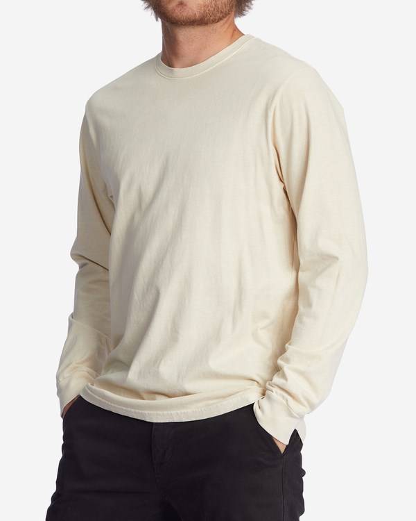 Billabong Wave Washed Long Sleeve T-Shirt Bone | IYHXUB-325
