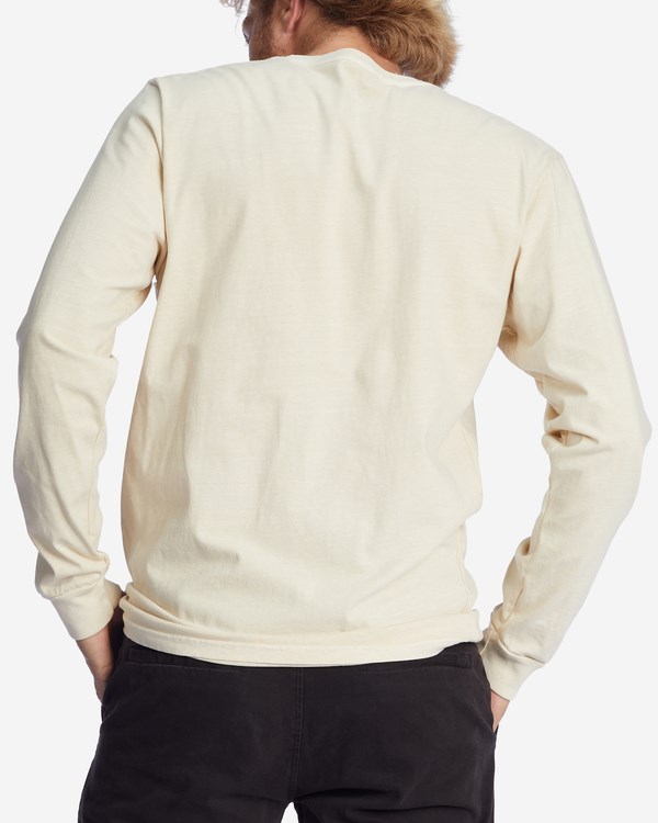 Billabong Wave Washed Long Sleeve T-Shirt Bone | IYHXUB-325