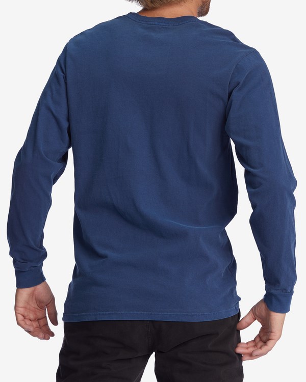 Billabong Wave Washed Long Sleeve T-Shirt Tmavě Blankyt | TQMIVH-045