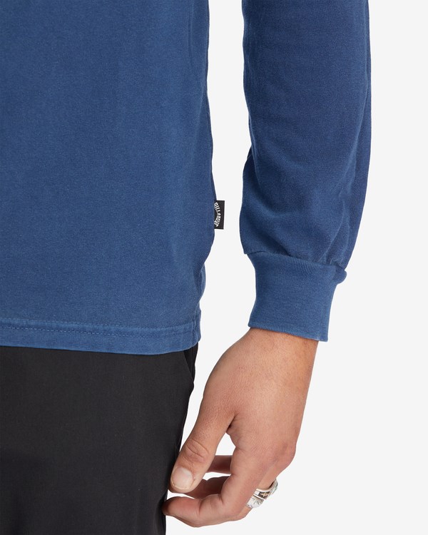 Billabong Wave Washed Long Sleeve T-Shirt Tmavě Blankyt | TQMIVH-045