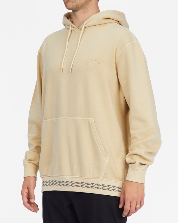 Billabong Wave Washed Organic Pullover Hoodie Straw | APRXOV-908