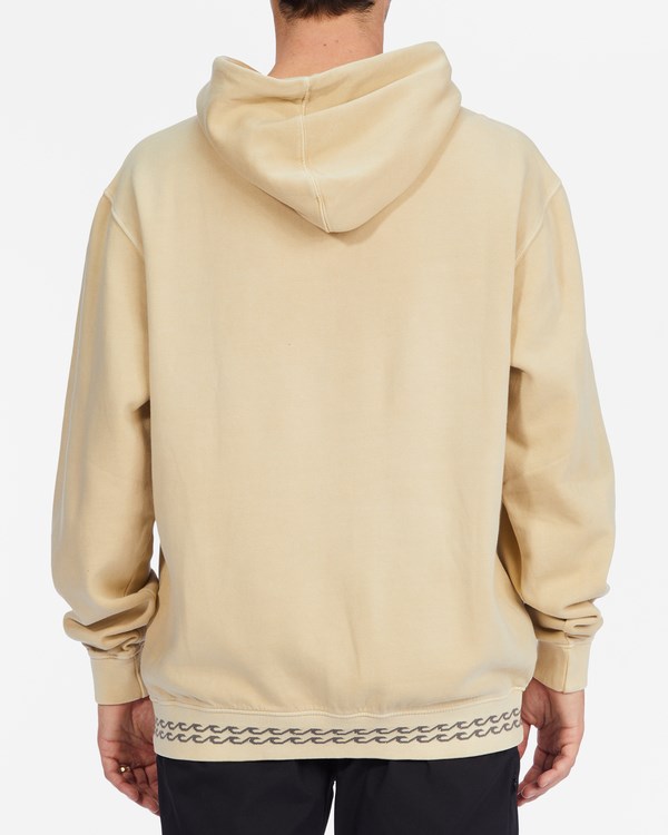 Billabong Wave Washed Organic Pullover Hoodie Straw | APRXOV-908