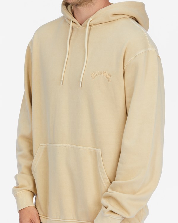 Billabong Wave Washed Organic Pullover Hoodie Straw | APRXOV-908