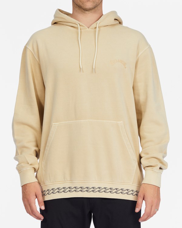 Billabong Wave Washed Organic Pullover Hoodie Straw | APRXOV-908