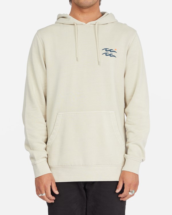 Billabong Wave Washed Plantasia Pullover Hoodie Chino | WOUVSD-876