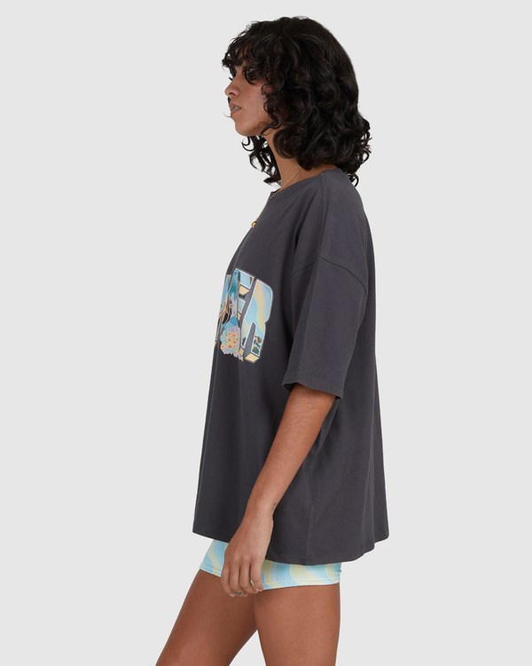 Billabong Waves For Dayz Boyfriend T-Shirt Černé | AZYCKE-810