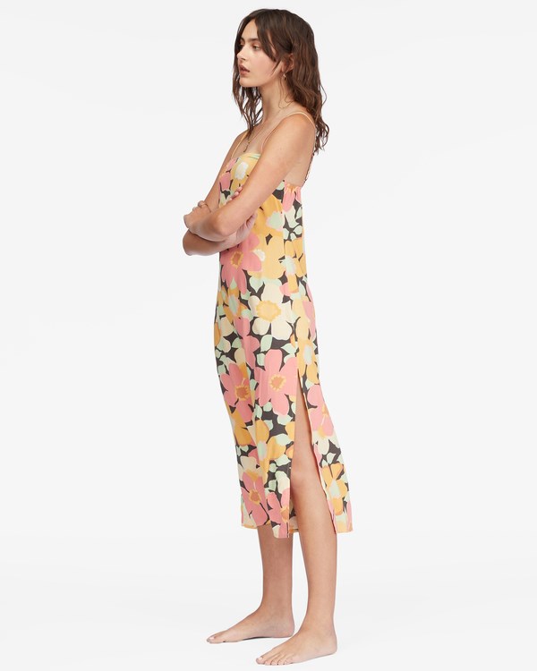 Billabong Weekend Waves Midi Slip Šaty Multi | RWNAPU-423