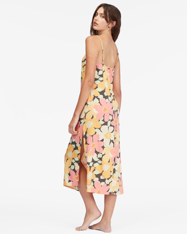 Billabong Weekend Waves Midi Slip Šaty Multi | RWNAPU-423