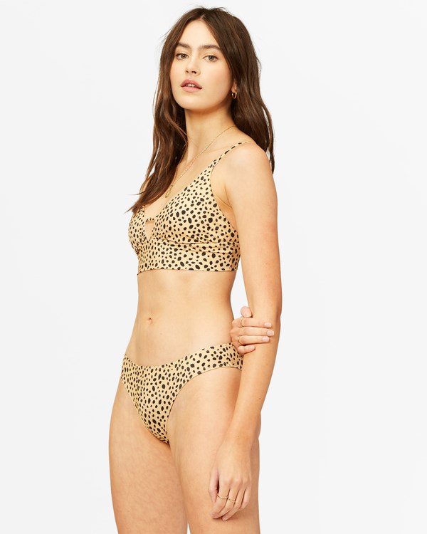 Billabong Well Spotted V-Neck Cami Bikiny Top Zlaté | DNWIUY-326