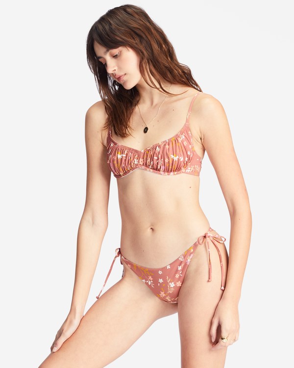 Billabong Whisper To Me Tanga Bikiny Bottoms Čokolády | YUMOHP-783