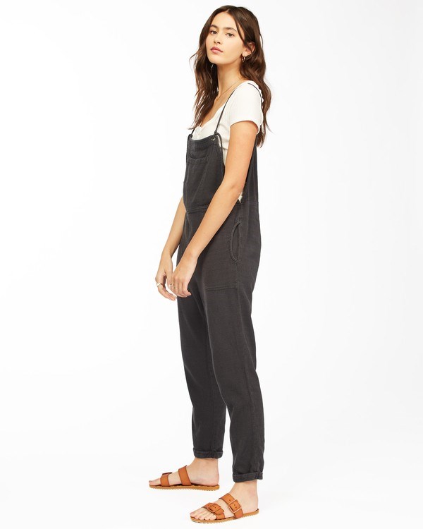Billabong Wild Lengths Overalls Černé | AGBZQV-859