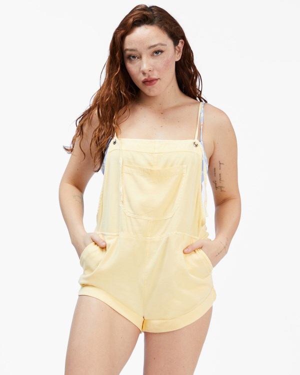 Billabong Wild Pursuit Krátké Overall Buttermilk | WCPHQO-013