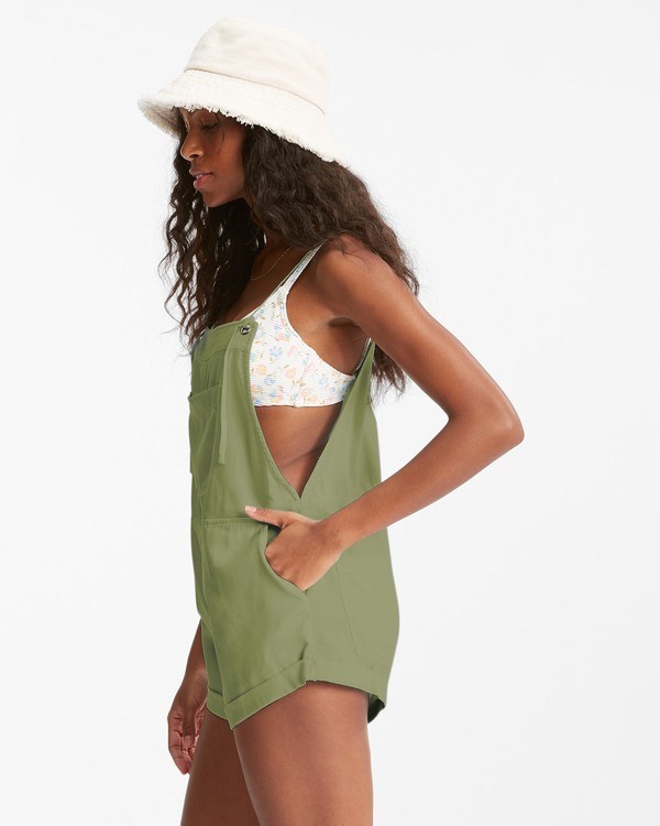 Billabong Wild Pursuit Romper Avocado | IXSBQM-671