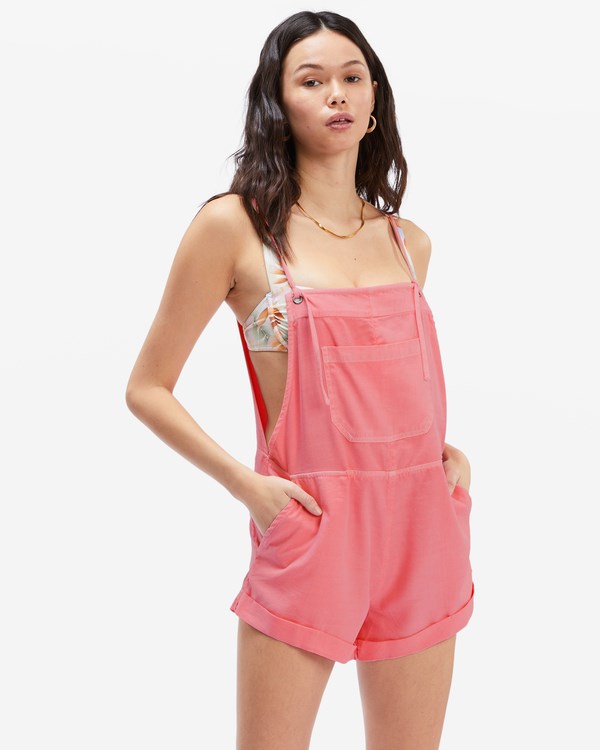 Billabong Wild Pursuit Romper Růžové | ILMTOU-986