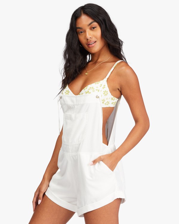 Billabong Wild Pursuit Romper Salt Crystal | DTXVBO-635